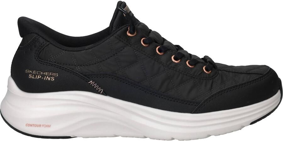 Skechers Slip-Ins Contour Foam Cozy Fit Sneakers Dames Zwart