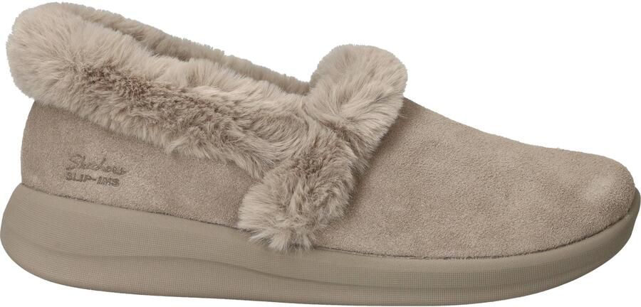 Skechers Slip-Ins Escape Snowy Bliss Pantoffels Jongens Taupe