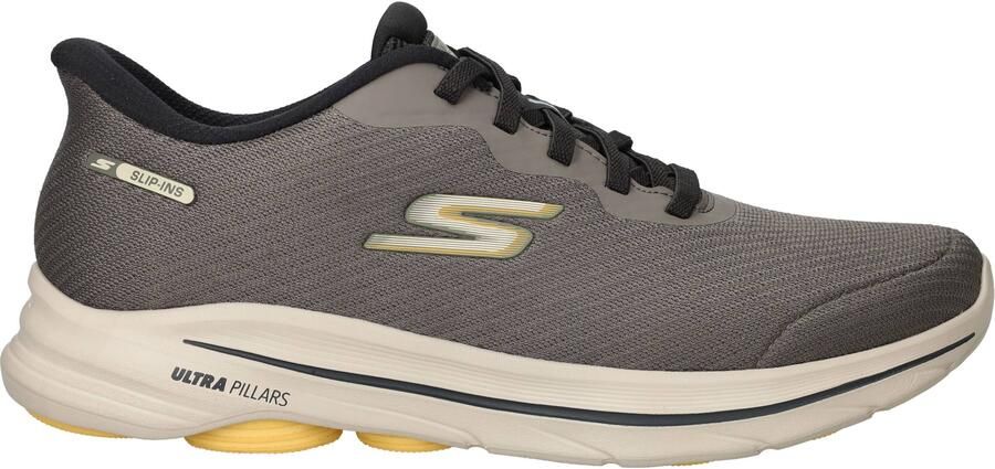 Skechers Slip-Ins Go Walk 8 Pate Sneakers Heren Taupe