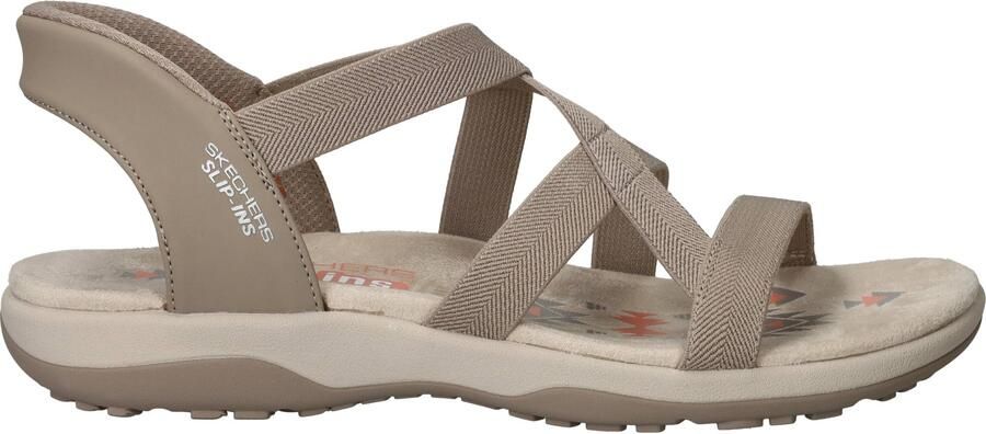 Skechers Platte sandalen SLIP-INS: REGGAE SLIM STRETCH 163460