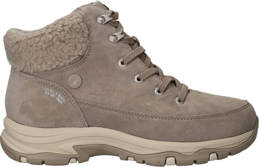 Skechers Slip-Ins Waterproof Relaxed Fit Veterboots Dames Taupe