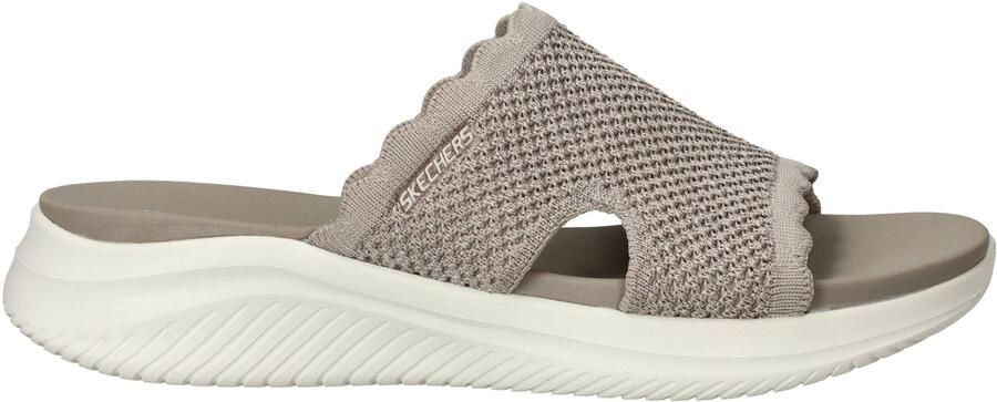 Skechers Ultra Flex 3.0 Bring It! Slippers Dames Beige