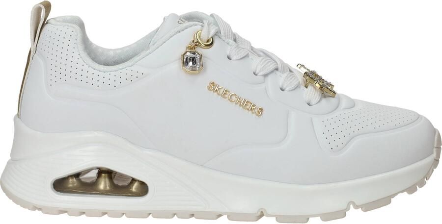 Skechers Uno Gen 1 Trendy Jewels Sneakers Meisjes Wit