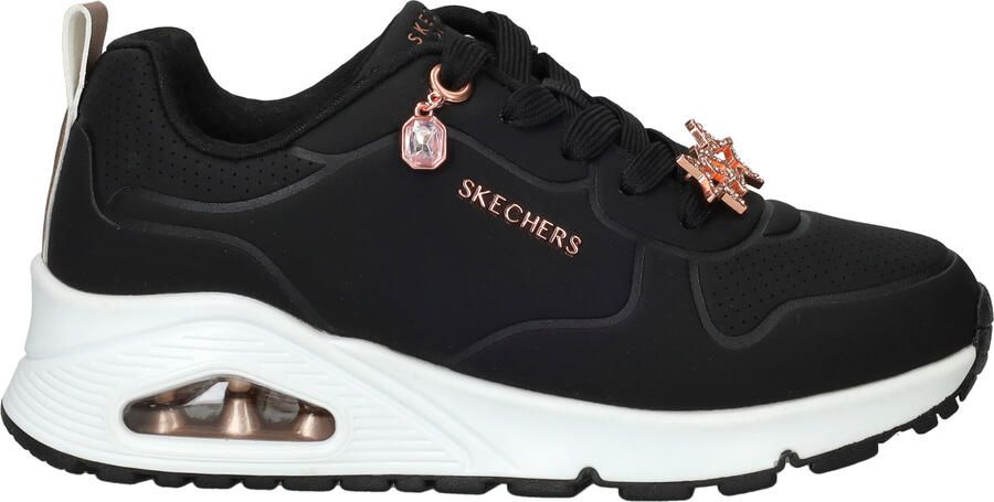 Skechers Uno Gen 1 Trendy Jewels Sneakers Meisjes Zwart