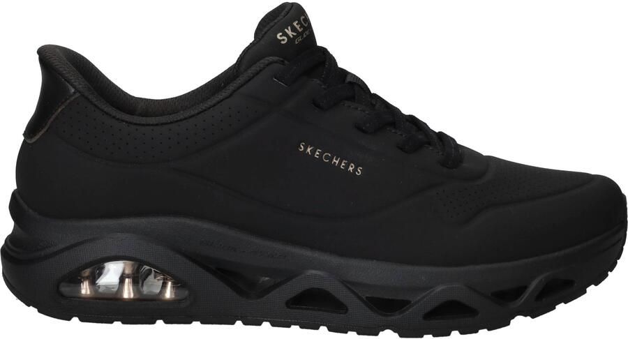 Skechers Uno Glide Step Glide On Air Sneakers Dames Zwart