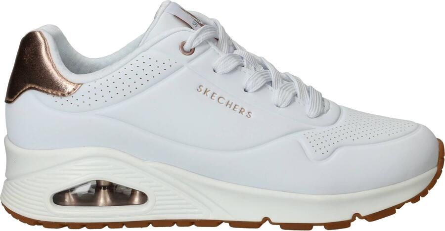 Skechers Sneakers UNO GOLDEN AIR Vrijetijdsschoen lage schoen veterschoen met metallic inzet