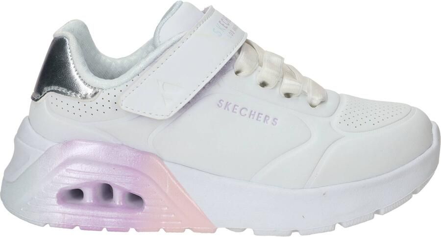 Skechers Uno Lite 2.0 Vivid Metallic Sneakers Meisjes Wit