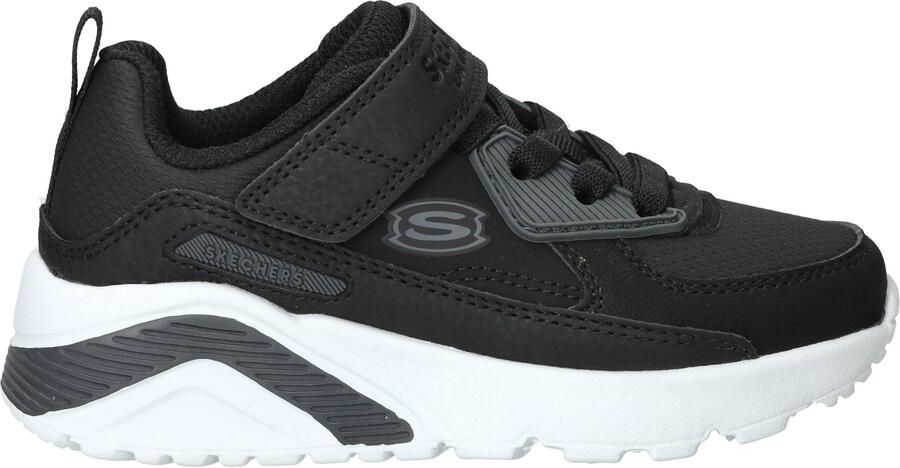 Skechers Uno Lite Revival Edge Sneakers Zwart
