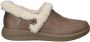 Skechers Slip-Ins Cozy Escape Pantoffels Dames Beige - Thumbnail 2