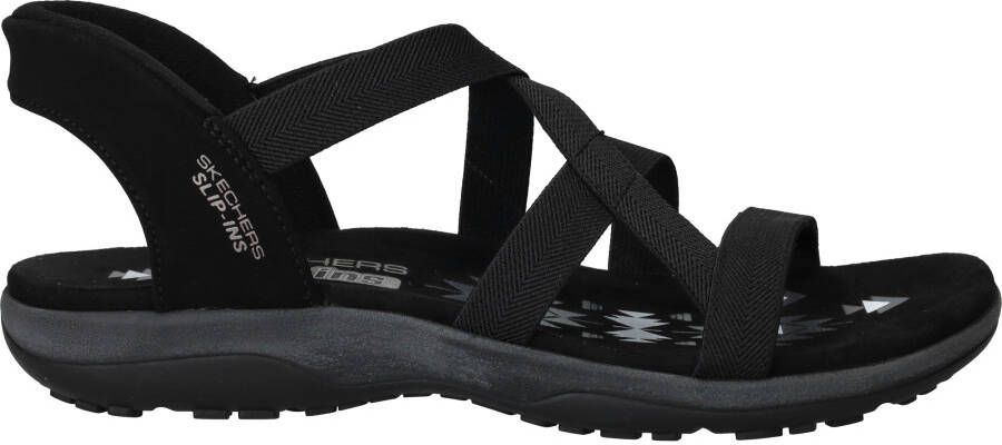 Skechers Slip-Ins Reggae Slim Sandalen Dames Zwart