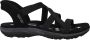 Skechers Slip-Ins Reggae Slim Sandalen Dames Zwart - Thumbnail 2