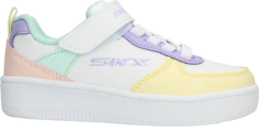 Skechers Sport Court 92 Sneaker Meisjes Wit Multi