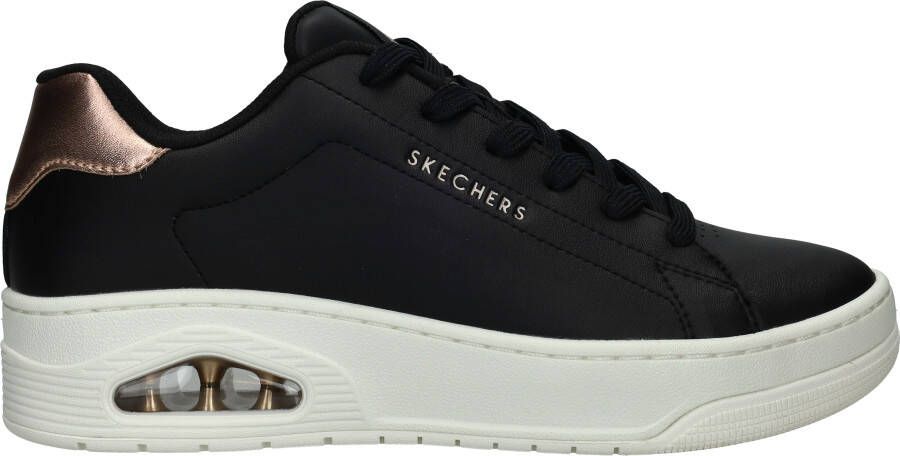 Skechers Uno Court Courted Air Sneakers Dames Zwart