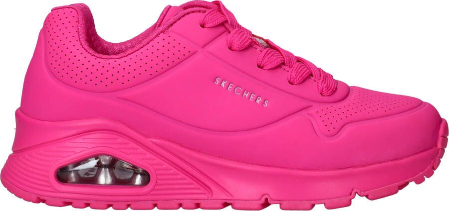 Skechers Uno Gen 1 Neon Glow Sneakers Meisjes Roze