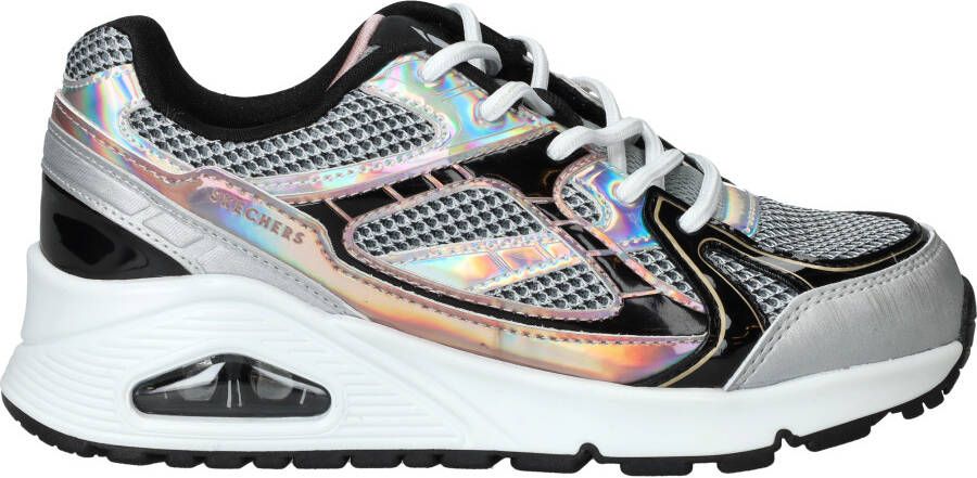 Skechers Uno Gen1 Platinum Flash Sneakers Meisjes Zilver