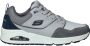 Skechers Uno Retro One Sneakers Heren Grijs - Thumbnail 1