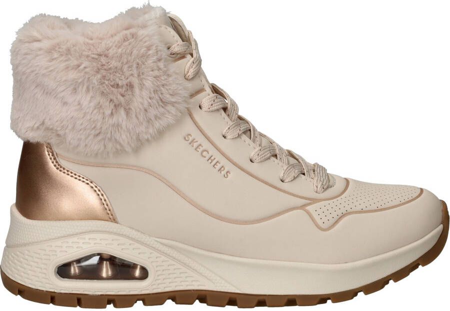 Skechers Uno Rugged Fall Shimmer Sneakers Dames Beige