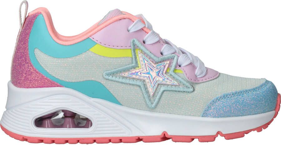 Skechers Uno Starry Vibe Sneakers Meisjes Zilver