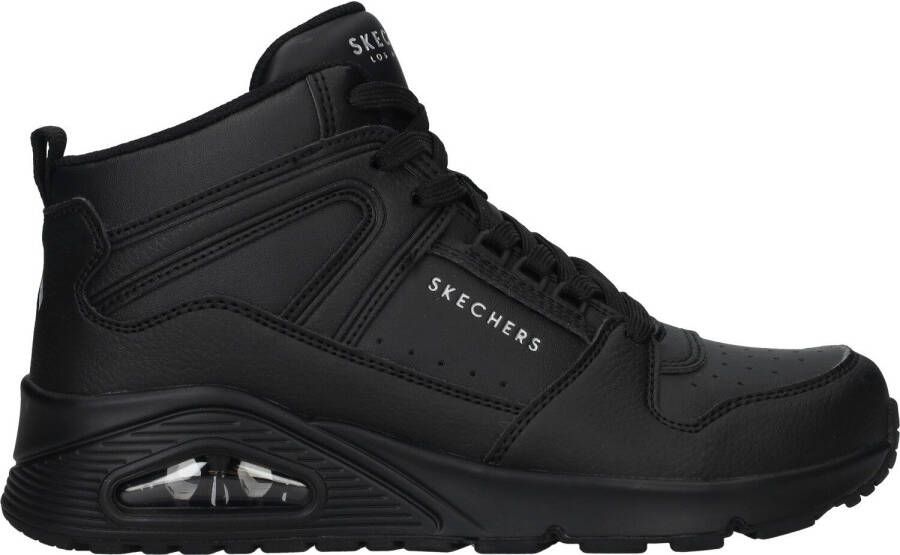 Skechers Klassieke Uno Veterschoen Zwart