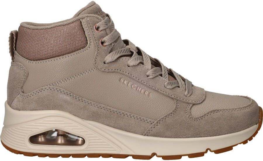 Skechers Uno Veterschoenen Dames Beige