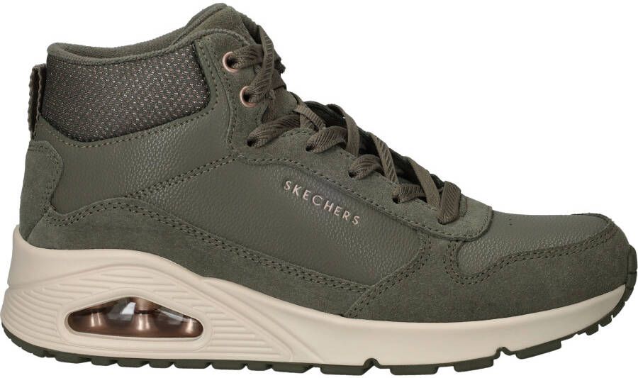 Skechers Uno Veterschoenen Dames Groen