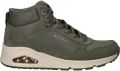 Skechers Sneakers met sleehak UNO-STACRE SHINE High top sneaker veterboots met luchtkamer zool - Groen