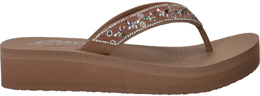 Skechers Vinyasa Slippers Dames Bruin
