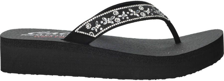 Skechers Vinyasa Slippers Dames Zwart