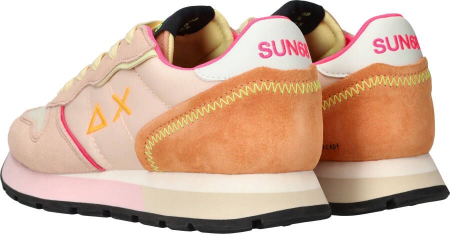 SUN68 Ally Color Explosion Sneakers Dames Roze