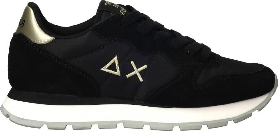 Sun68 Goud Zilver Sneaker met Gelamineerde Details