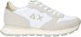 Sun68 Witte Sneakers Veters Rubberen Zool White - Thumbnail 3