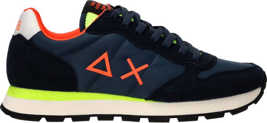 SUN68 Tom Fluo Sneakers Heren Blauw