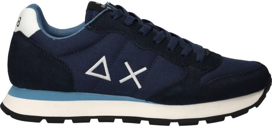 Sun68 Heren Lage sneakers Tom Solid Donkerblauw Suède - Foto 3