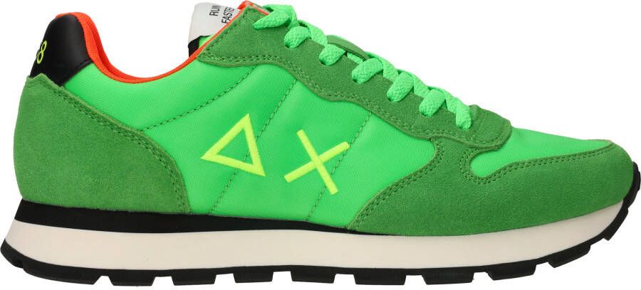 Sun68 Groene herensneakers met voorgevormd voetbed en verharde hiel Green Heren - Foto 5