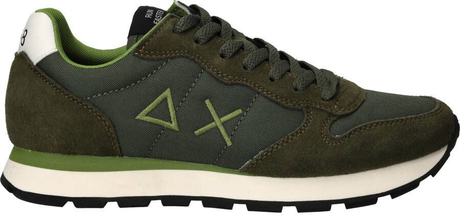 Sun68 Groene militaire stijl schoenen TOM Solid Green Heren - Foto 5