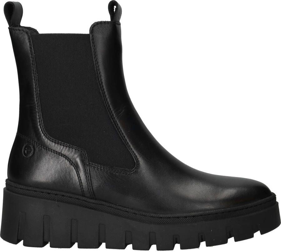 Tamaris dames chelsea boot leren laarzen enkellaars vrouwen leer M2549141 zwart - Foto 4
