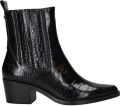 Tamaris Vegan dierenprint enkellaars Black Dames - Zwart