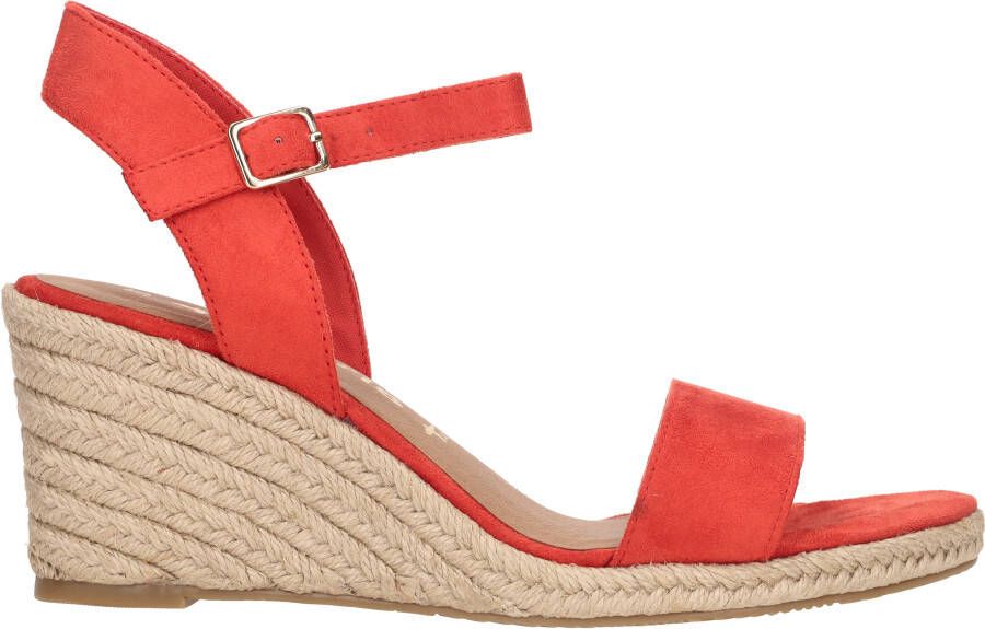 Tamaris Oranje Suède Sandalette met 7 cm Hak Orange Dames - Foto 4