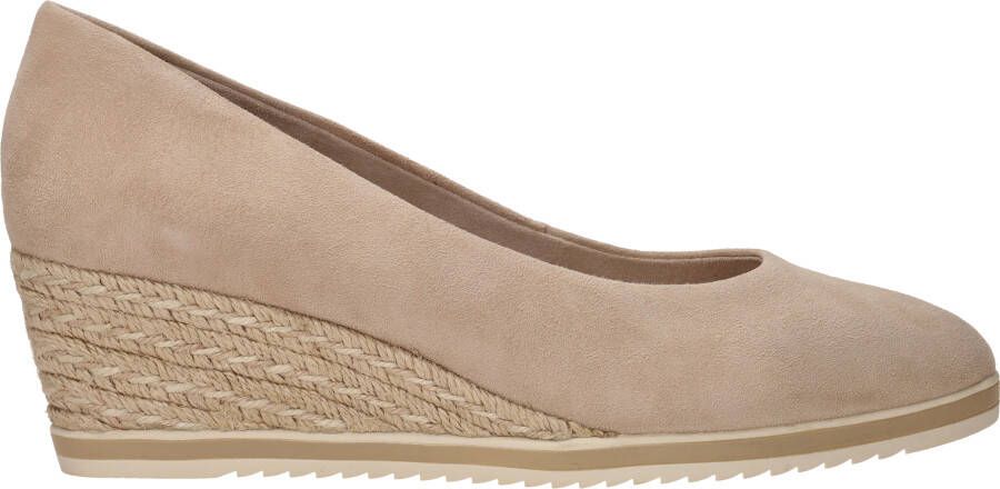 Tamaris Pumps met sleehak beige Leer Dames - Foto 3