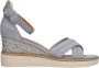 Tamaris Blauwe Suède Sleehak Sandalen Blue Dames - Thumbnail 2