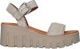 Tamaris Sandalen van leer met geprofileerde plateauzool - Thumbnail 4