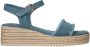 Tamaris Platform sandaal met espadrille look Blue Dames - Thumbnail 4