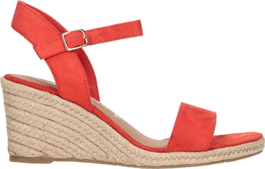 Tamaris Oranje Suède Sandalette met 7 cm Hak Orange Dames - Foto 4