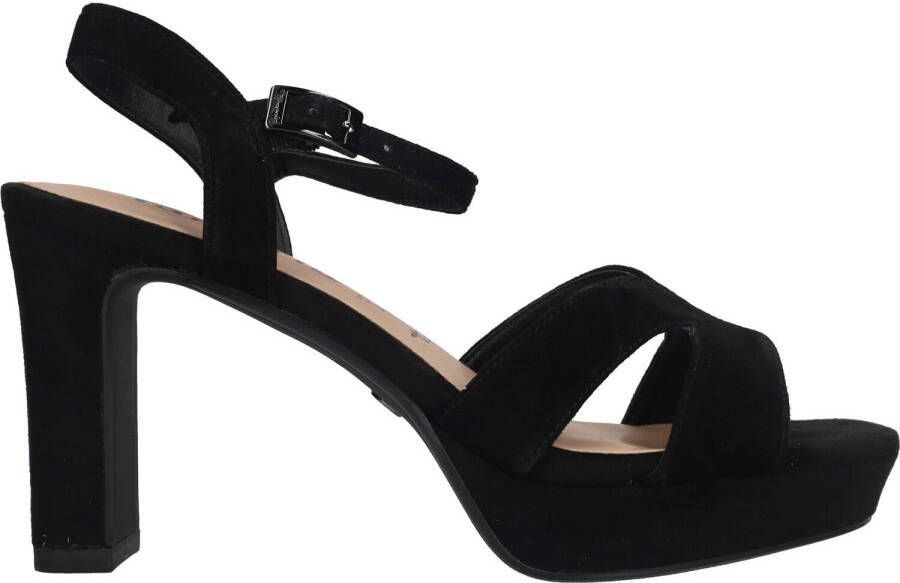 Tamaris Zwarte Suède Sandalette met Enkelbandje Black Dames - Foto 5