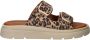Tamaris Leopard Slippers bruin Leer - Thumbnail 3
