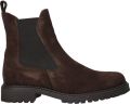 Tamaris Chelsea boots 'Schnürstiefel Damen 1-25427-41 090 Echtleder in schwarz' zwart - Zwart