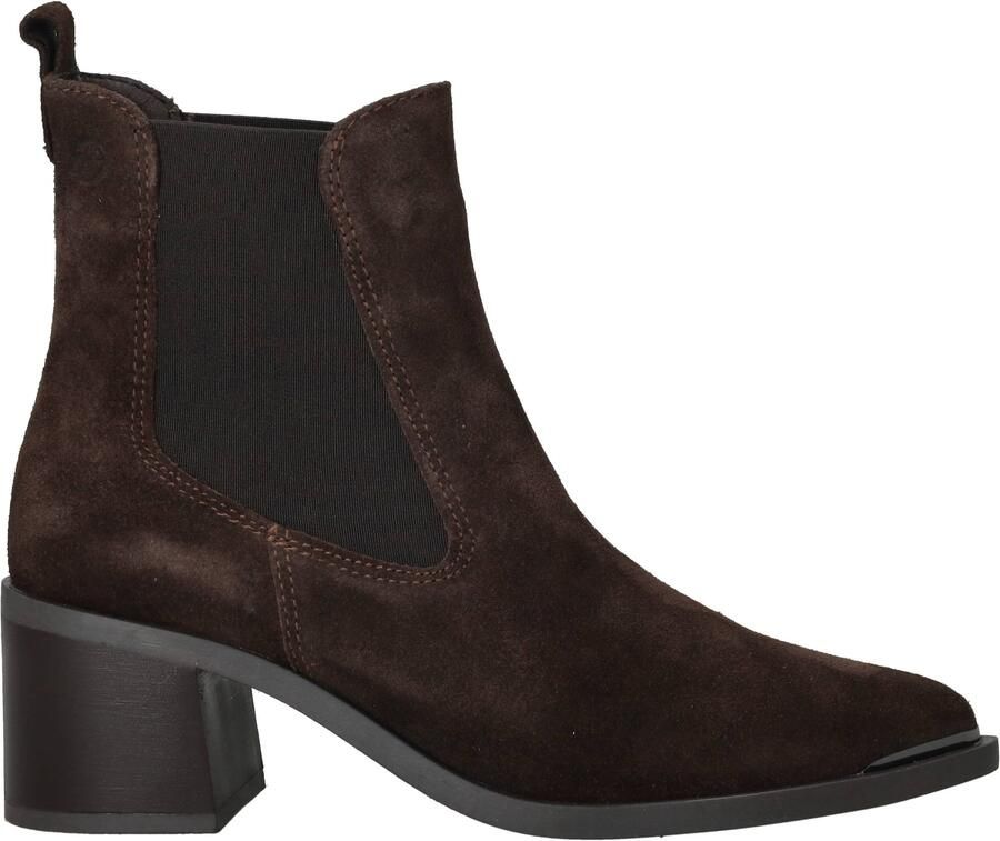 Tamaris chelsea boots van echt rundleer