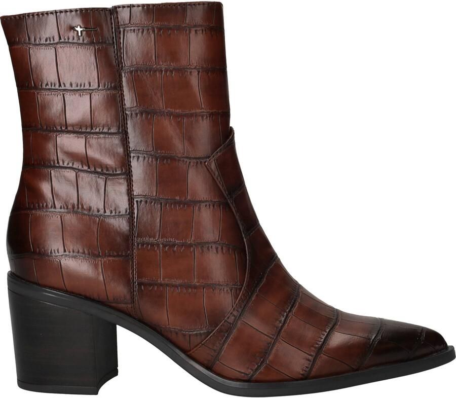 Tamaris Enkellaarzen croco bruin - Foto 7