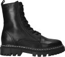 Tamaris Veterlaarsjes 'Schnürstiefel Damen 1-25276-41 003 Echtleder in schwarz' zwart