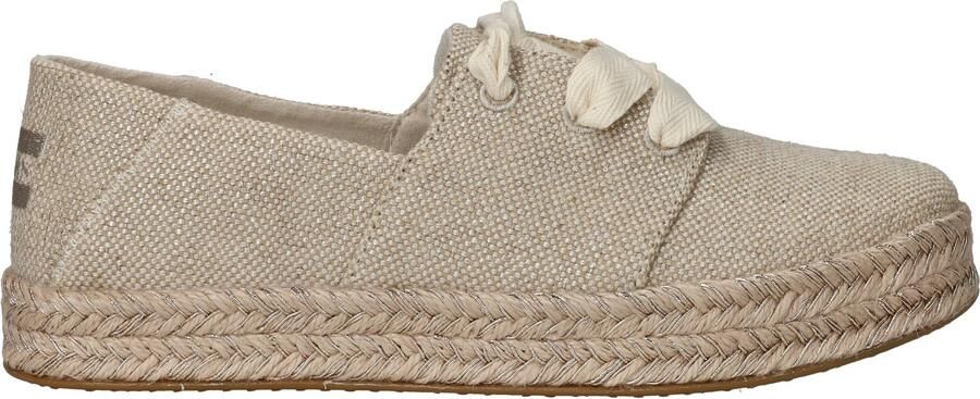 Toms Carolina Lace Up Instappers Dames Goud